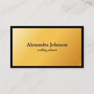 Modern Chic Black en Gold Foil Luxury Business Ca Visitekaartje