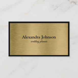 Modern Chic Black en Gold Foil Luxury Business Ca Visitekaartje