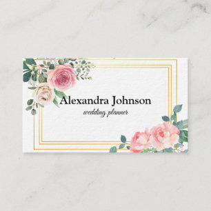 Modern Chic Black en Gold Foil Luxury Business Ca Visitekaartje