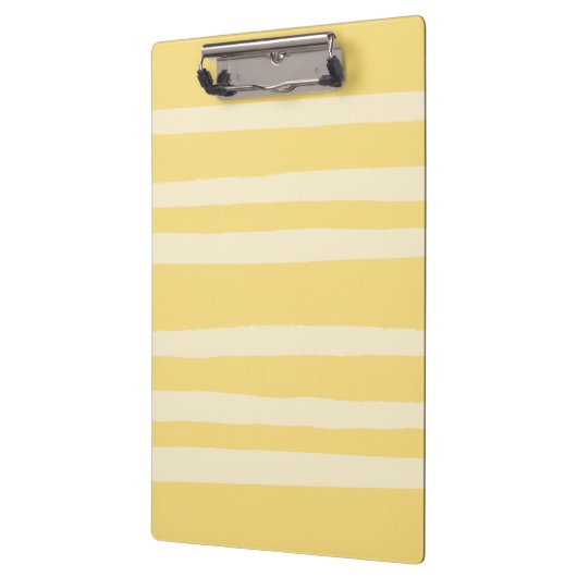 Modern Chic Butter Yellow Striped Klembord (Links)
