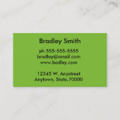 modern chic colorful geometric visitekaartje (Achterkant)