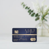 Modern Chic Credit Kaart Gift Kaart Certificaat (Staand voorkant)