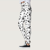 Modern Chic Dalmatian Dog Animal Print Pattern Leggings (Links)