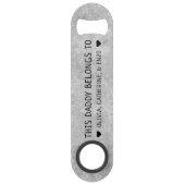 Modern Chic Deze papa behoort tot Vaderdag Speed Flessenopener (Voorkant)
