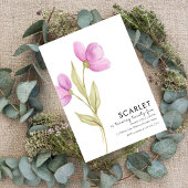 Modern Chic Eenvoudige 25e verjaardag Kaart