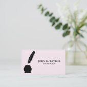 Modern chic elegant notaris public visitekaartje (Staand voorkant)