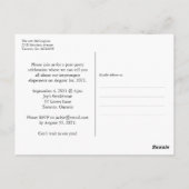 Modern Chic Eloped Wedding Post-Party Uitnodiging (Achterkant)