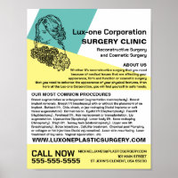 Modern Chic Floral Model, plastische chirurg/chiru