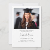 Modern Chic Foto's Afstuderen Kaart (Achterkant)