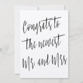 Modern Chic "Gefeliciteerd met het nieuws meneer e Kaart (Voorkant)