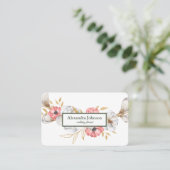 Modern Chic Gold Leaf Folie Luxe Visitekaartje (Staand voorkant)