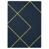 Modern Chic Gold Metal Geometric Pattern Klembord (Achterkant)