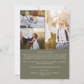 Modern chic | Groene Kerstmis Fotojaar in de Revie Feestdagenkaart (Achterkant)