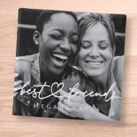 Modern Chic Heart Best Friends Besties BFF Foto