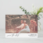 Modern Chic Horizontaal foto sparen het Wit van de Kaart (Staand voorkant)