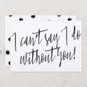 Modern Chic "Ik kan niet zeggen dat ik zonder jou (Voorkant / Achterkant)