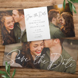 Modern Chic, Instruction Enregistrer Le Carte phot<br><div class="desc">Ce design chic de sauvegarde de la date dispose d'une grande photo horizontale et d'un message d'accueil de script qui s'étend sur l'ensemble à l'extérieur de cette carte tri-pli. Le message d'accueil sur le devant dit simplement "Enregistrer la date". Lorsque vous ouvrez la carte, vous voyez une photo à gauche,...</div>
