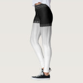 Modern Chic LavishlyOn Monogram Denim/Lace Shorts Leggings (Links)