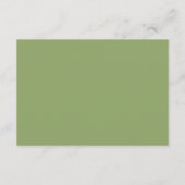 Modern Chic Lucky Shamrock with Bow display shower Informatiekaartje (Achterkant)