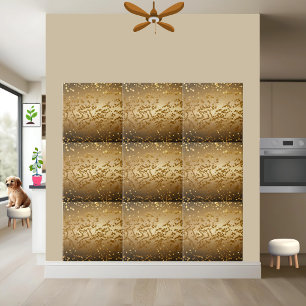 Modern Chic Luxe Goud Zwart Glitter Sparkling Tegeltje