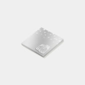 Modern Chic Mason Jars String Lights Silver Flower Post-it® Notes (Schuin)