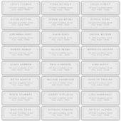 Modern chic minimalist gastadreslabel sticker (Voorkant)