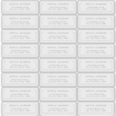 Modern chic minimalist transparant retouradres sticker (Voorkant)