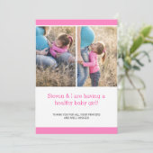 Modern Chic Photo Collage Faire-part de grossesse (Debout devant)