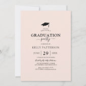 Modern Chic Photo Graduation Party Invitation (Dos)