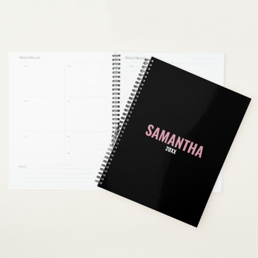 Modern Chic Pink & Black Appointbook Planner (Display)