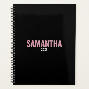 Modern Chic Pink & Black Appointbook Planner