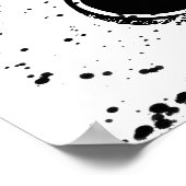 modern chic poster ampersand in black and white (Coin)