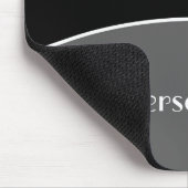 Modern Chic Professional Black met naam Muismat (Hoek)