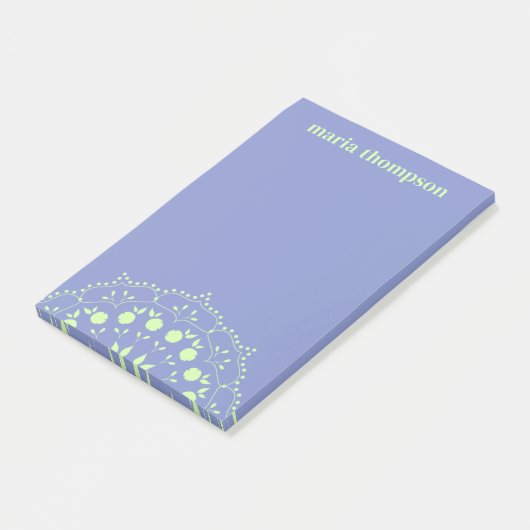 Modern Chic Professional Lavender Lime Green Cute Post-it® Notes (Schuin)