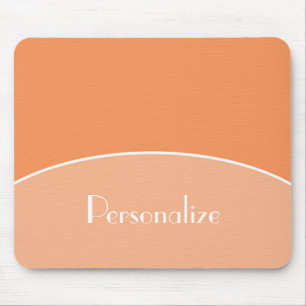 Modern Chic Professional Peach Sinaasappel met naa Muismat