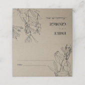 MODERN CHIC RUSTIC KRAFT BLACK LINE DRAADSTROOM (Buitenkant ongevouwen)