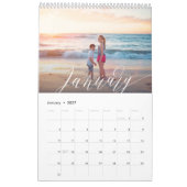 Modern Chic Script KLEUR 12 Foto Kalender (Jan 2027)
