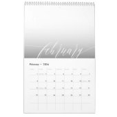 Modern Chic Script  KLEUR 12 Foto Kalender (Feb 2026)