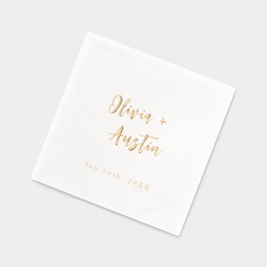 Modern Chic Script Minimalist Wedding (Gauche)