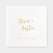 Modern Chic Script Minimalist Wedding (Recto)