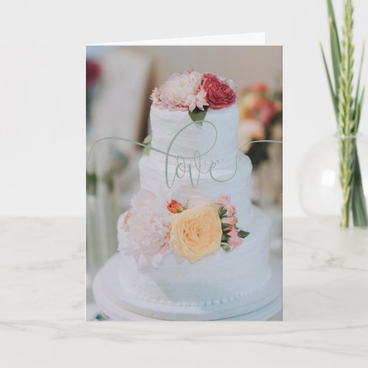 Modern Chic Script Wedding Wenskaart Bedankkaart (Voorkant)
