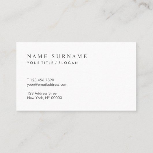 Modern Chic Sequin Dusty Blue Silver Visitekaartje (Achterkant)