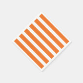 Modern Chic Sinaasappel Stripe Party servetten (Hoek)