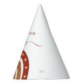 Modern Chic Terracotta Rainbow Boho Birthday Feesthoedjes (Rechts)