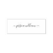 Modern Chic Waterverf Blue Hydrangeas Floral Rubberstempel (Afrduk)