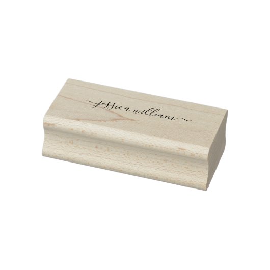 Modern Chic Waterverf Blue Hydrangeas Floral Rubberstempel (Stempel)