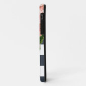 MODERN Chic Wide Stripes  Hydrangea Floral Case-Mate iPhone Case (Achterkant/links)