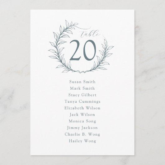 Modern Chinees bruiloft zitgrafiek Kaart (Voorkant)