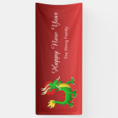 Modern Chinese Dragon Spandoek (Verticaal)