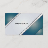 Modern chique blauw en bordeaux visitekaartje (Achterkant)